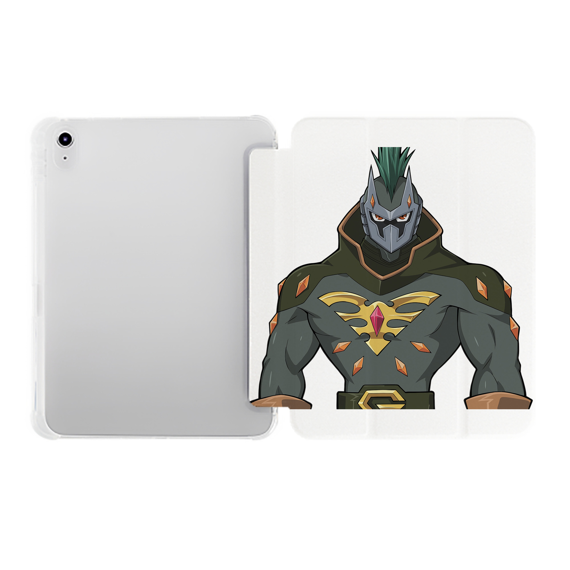 （画像用） 遊☆戯☆王 Yu-Gi-Oh! IPad ケース ペン収納付き 三つ折りスタンド PUレザー×シリコン 対応機種9.5/10.5/10.9インチ